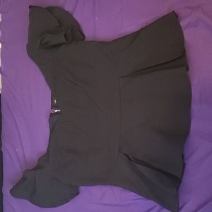 Black Peplum Top
